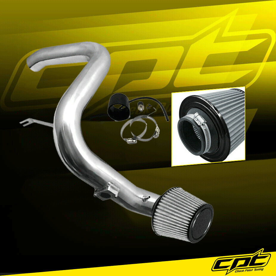 For 06-10 Mitsubishi Eclipse V6 3.8L Polish Cold Air Intake + Stainless Filter