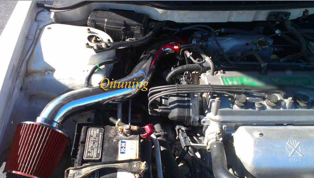 Red Air Intake Kit Filter For 1998-2002 Honda Accord 2.3L L4 DX LX EX SE VP