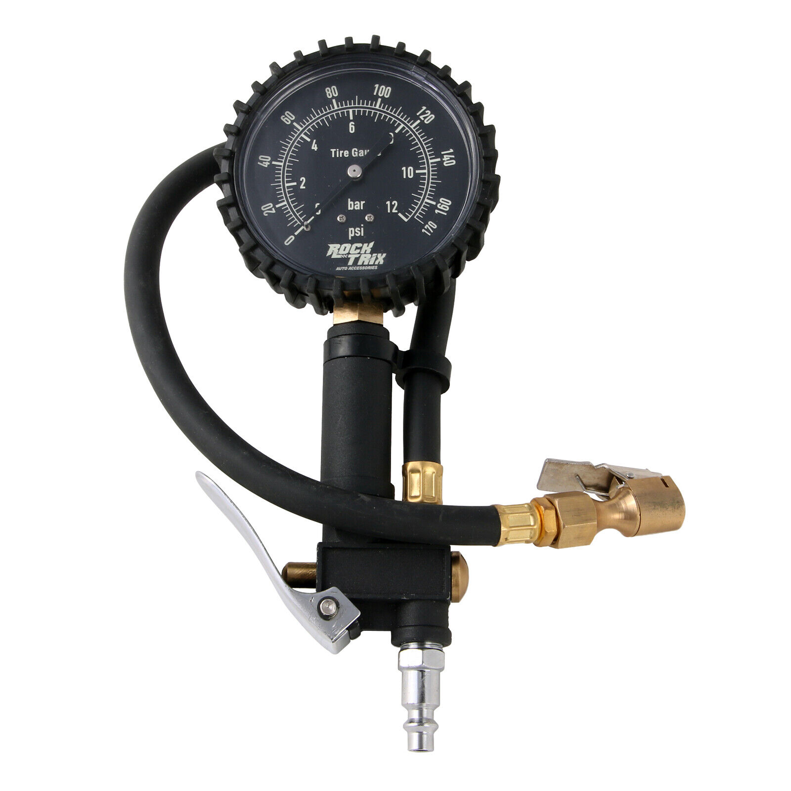 Air Tire Pressure Gauge (High Accuracy) with Inflator (Up to 170 PSI) Mechanical