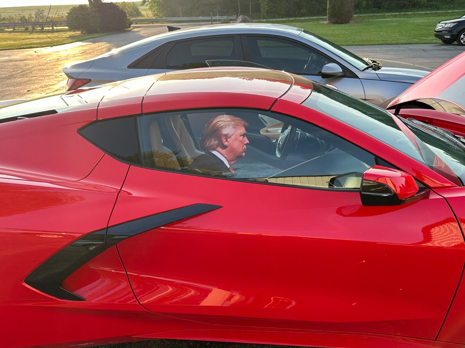 President Donald Trump Car Sticker Decal Life Person Passenger Side Window