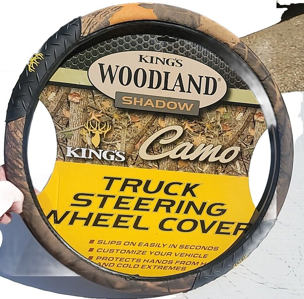 King's Woodland Shadow Camo Truck Steering Wheel Cover