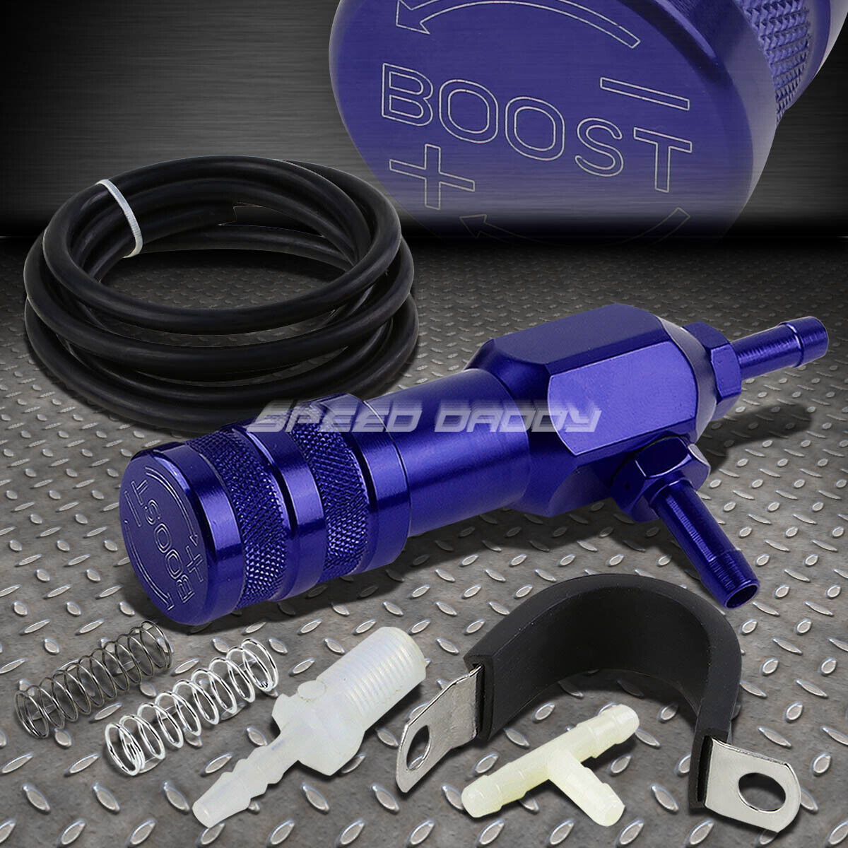 30PSI ANODIZED ADJUSTABLE MANUAL TURBO CHARGER CLOSED-LOOP BOOST CONTROLLER BLUE