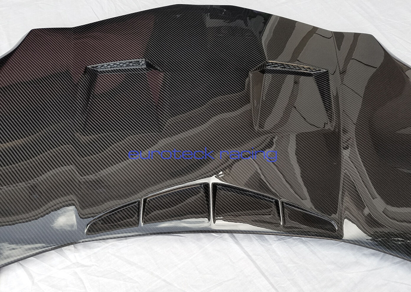 Lamborghini Aventador Carbon Fiber Front Hood Bonnet With Custom Intakes & Vents