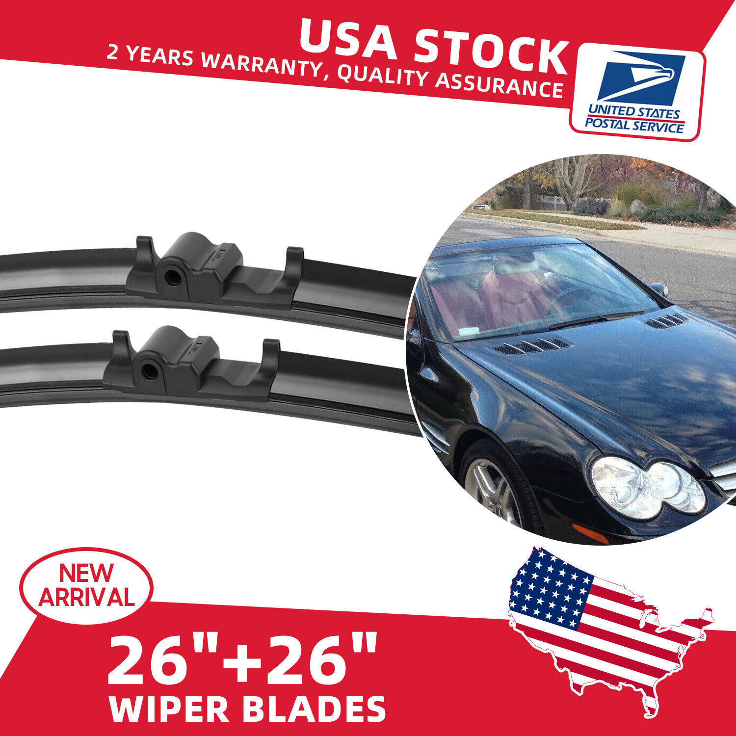 OEM Windshield Wiper Blades For Mercedes-Benz CLS500 CLS55 AMG CLS550 CLS63 AMG