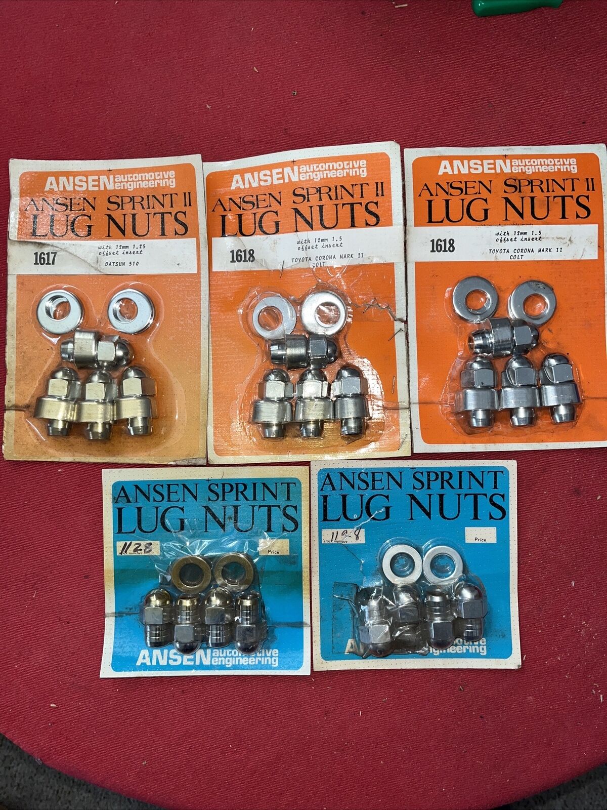 NOS Ansen Sprint Wheel Lug Nuts Lot 5 Packs
