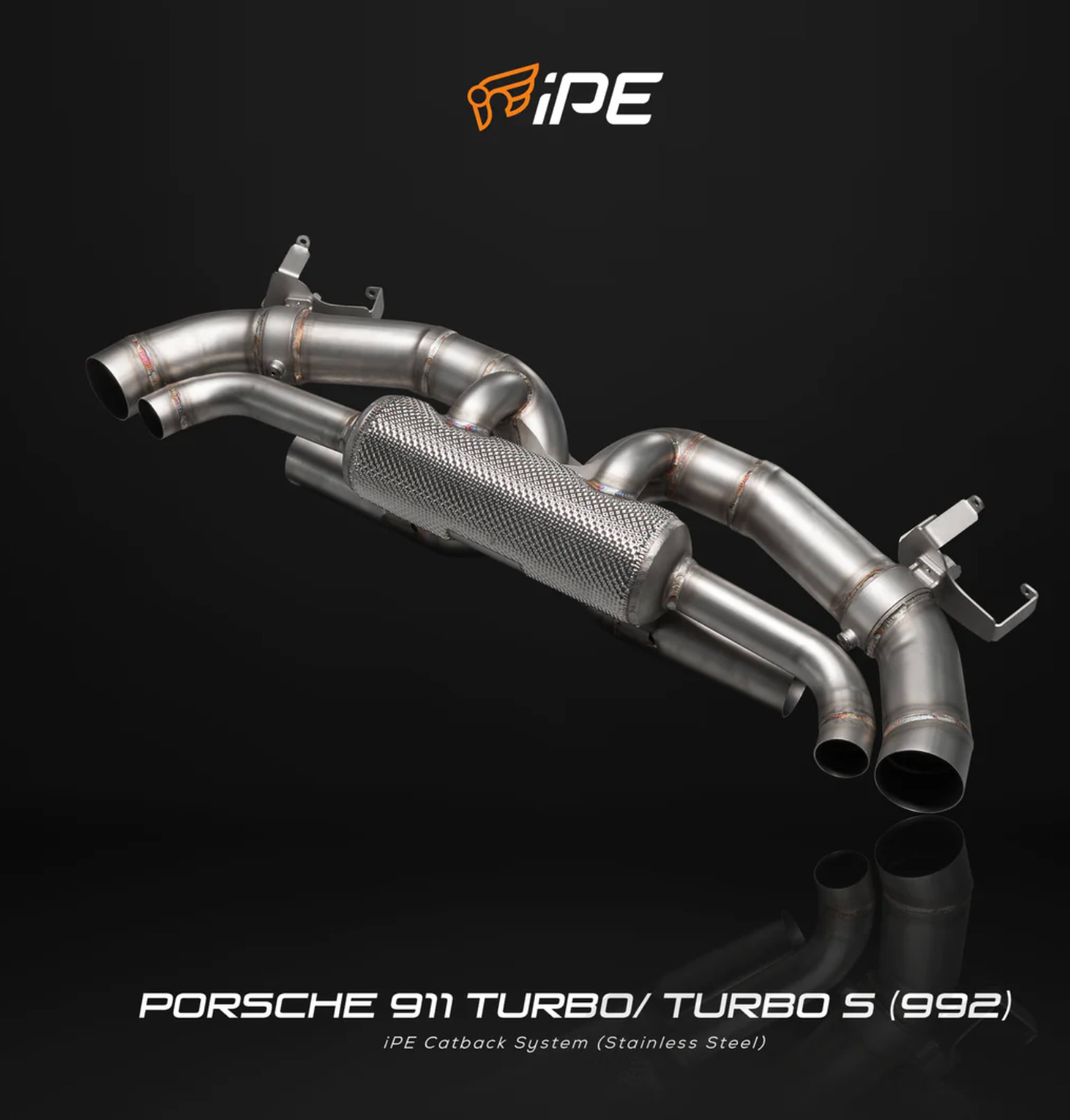 PORSCHE 911 Turbo/Turbo S (992) iPE Exhaust Valvetronic Muffler & 200cell Cat SS
