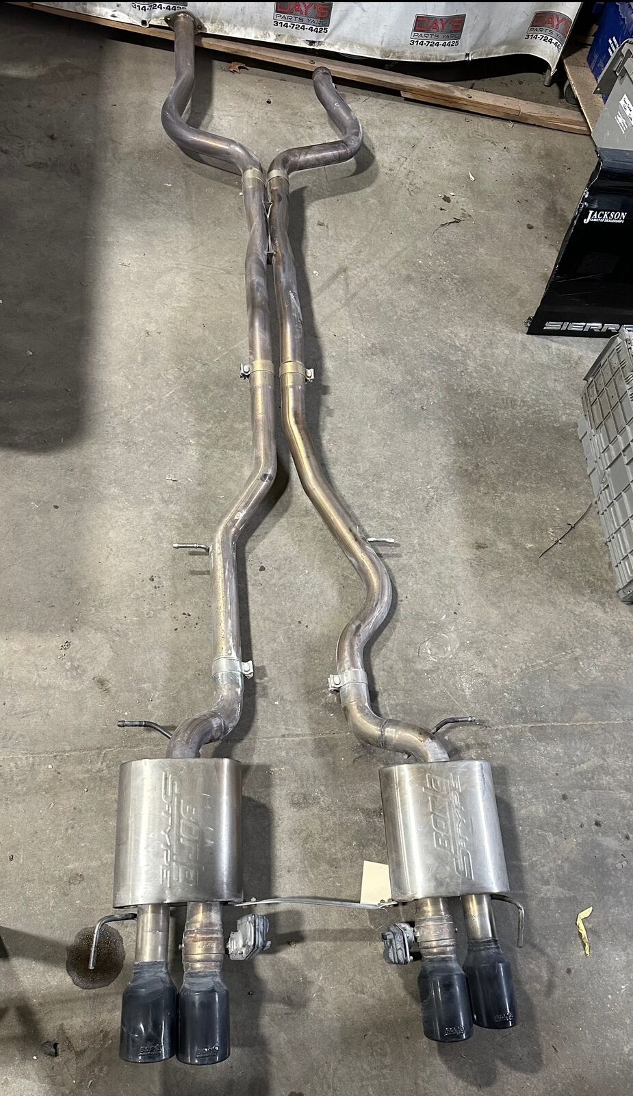 2017 Cadillac ATS-V Coupe Borla S-Type Stainless Cat Back Exhaust