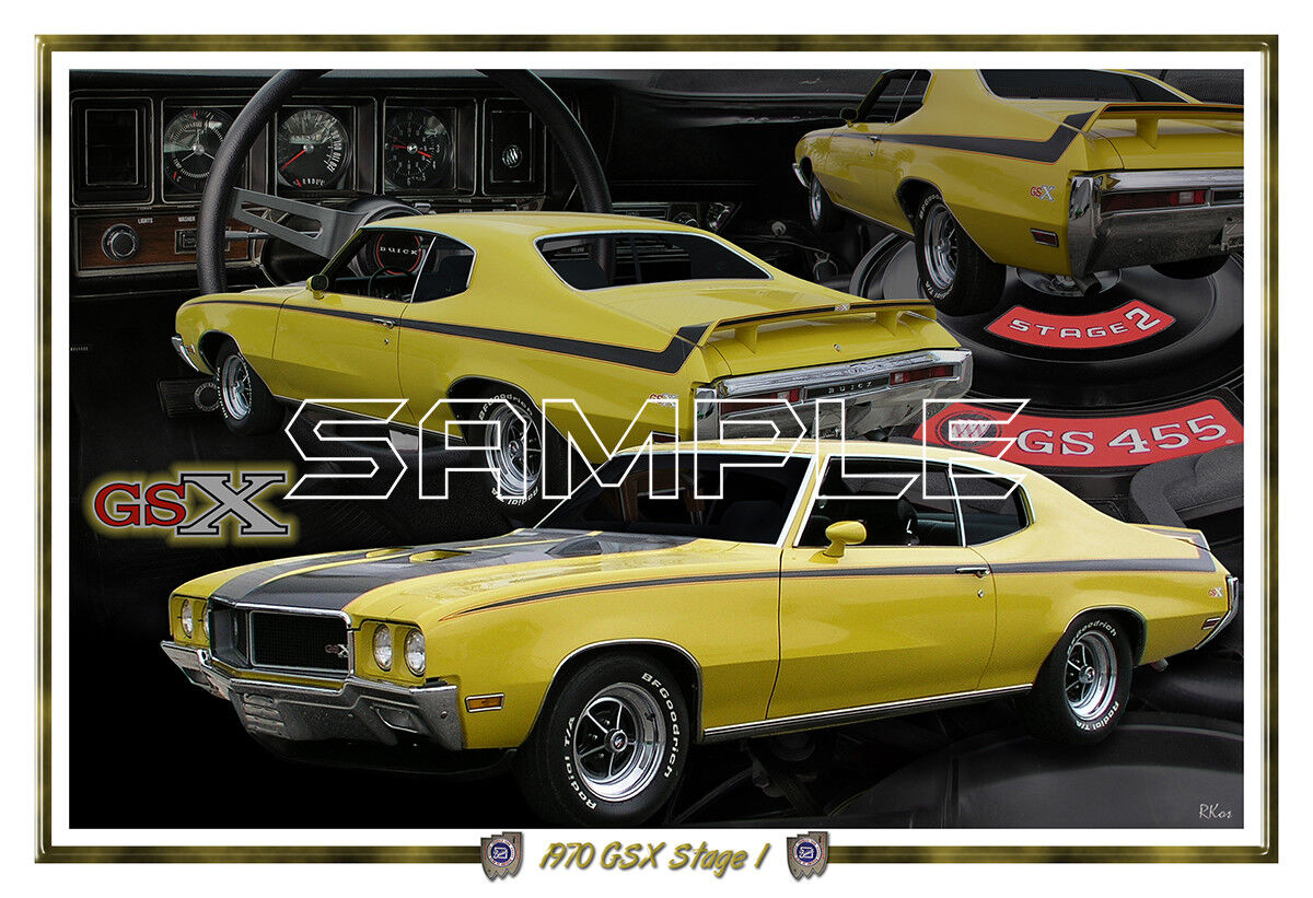 1970 Buick GSX Stage 1 Poster Print