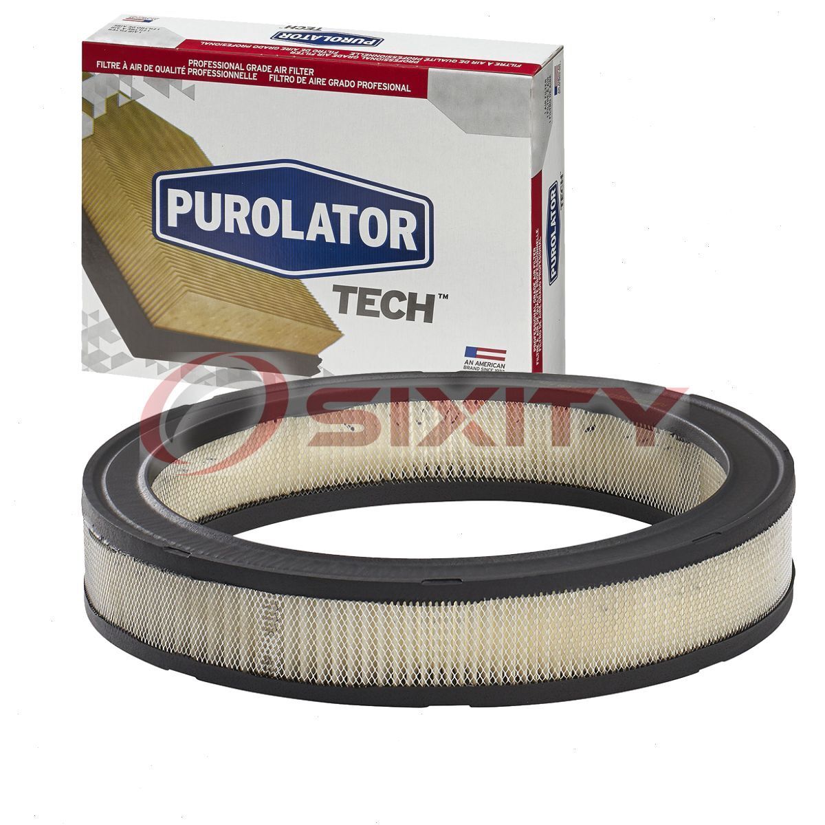 Purolator TECH Air Filter for 1975-1976 Ford Pinto 2.8L V6 Intake Inlet nr