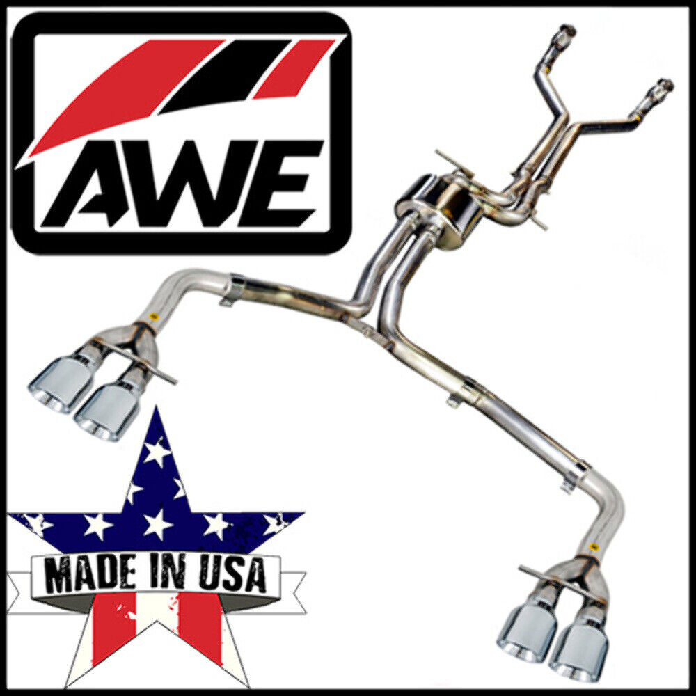 AWE Track Edition Cat-Back Exhaust System fits 2013-2018 Audi S6 4.0L V8 AWD