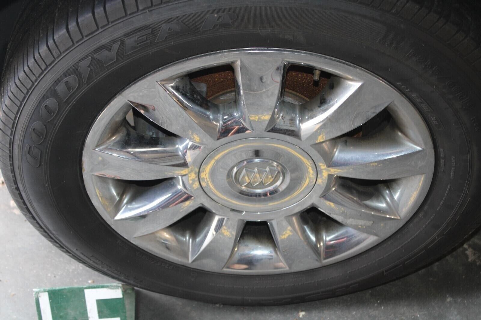 2011-15 Buick Enclave OEM Chrome Wheel 19x7.5 Nine 9 Spoke Alloy Rim P6A -Cap OE