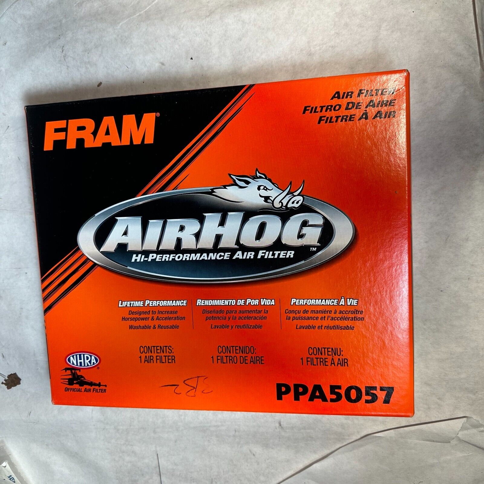 FRAM PPA5057 Air Hog Filter Mustang Thunderbird Mark VII Wash Reusable NEW