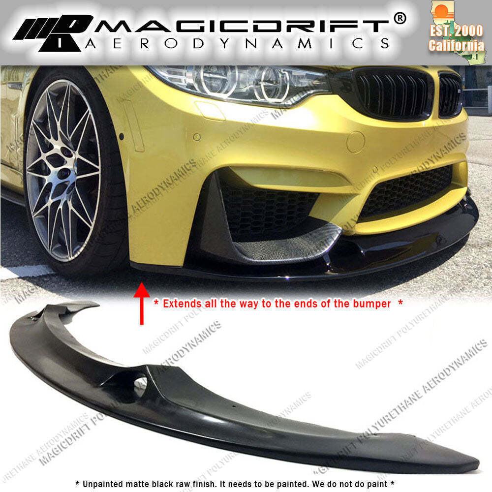 For BMW F80 M3 / F82 M4 F8X MTC Style Front Bumper Lower Chin Spoiler Lip Poly
