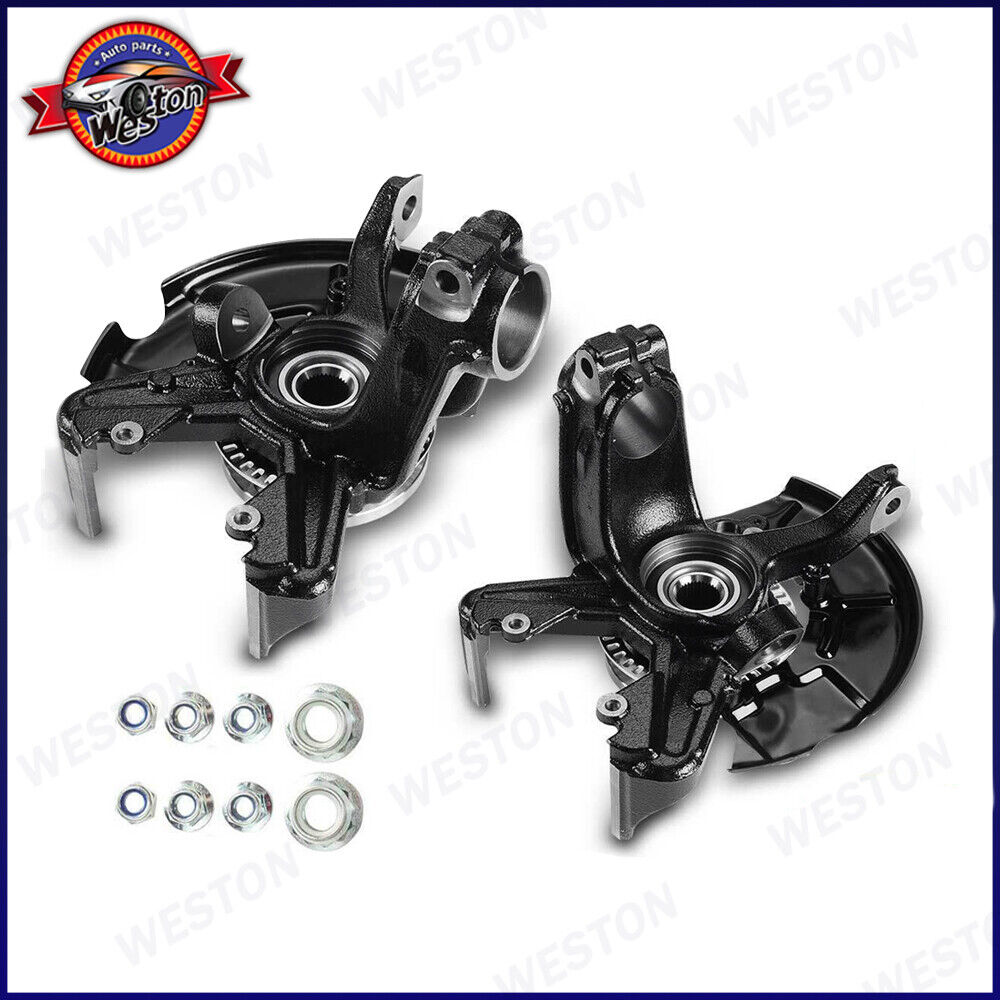 2X Front Steering Knuckle & Wheel Hub Bearing Assembly For Vw Beetle Golf Jetta