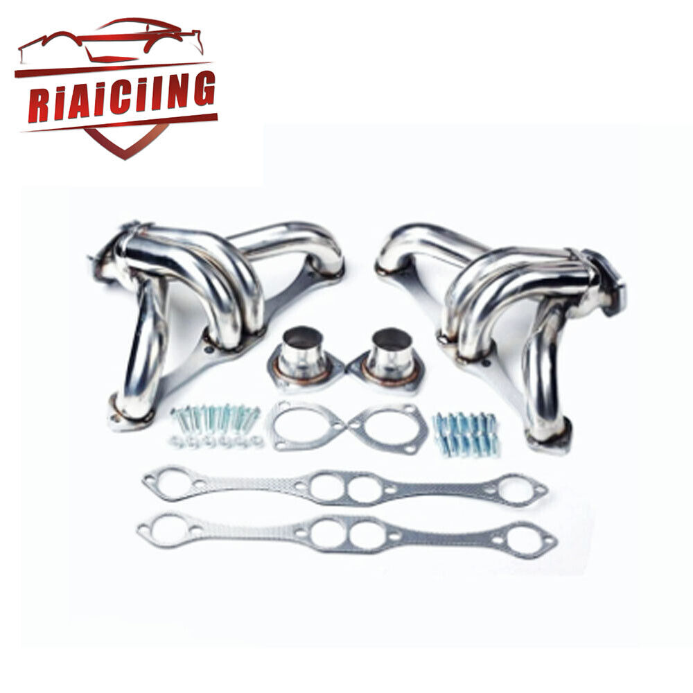 for Chevy Small Block SB V8 262 265 283 305 327 350 400 Stainless Steel Headers