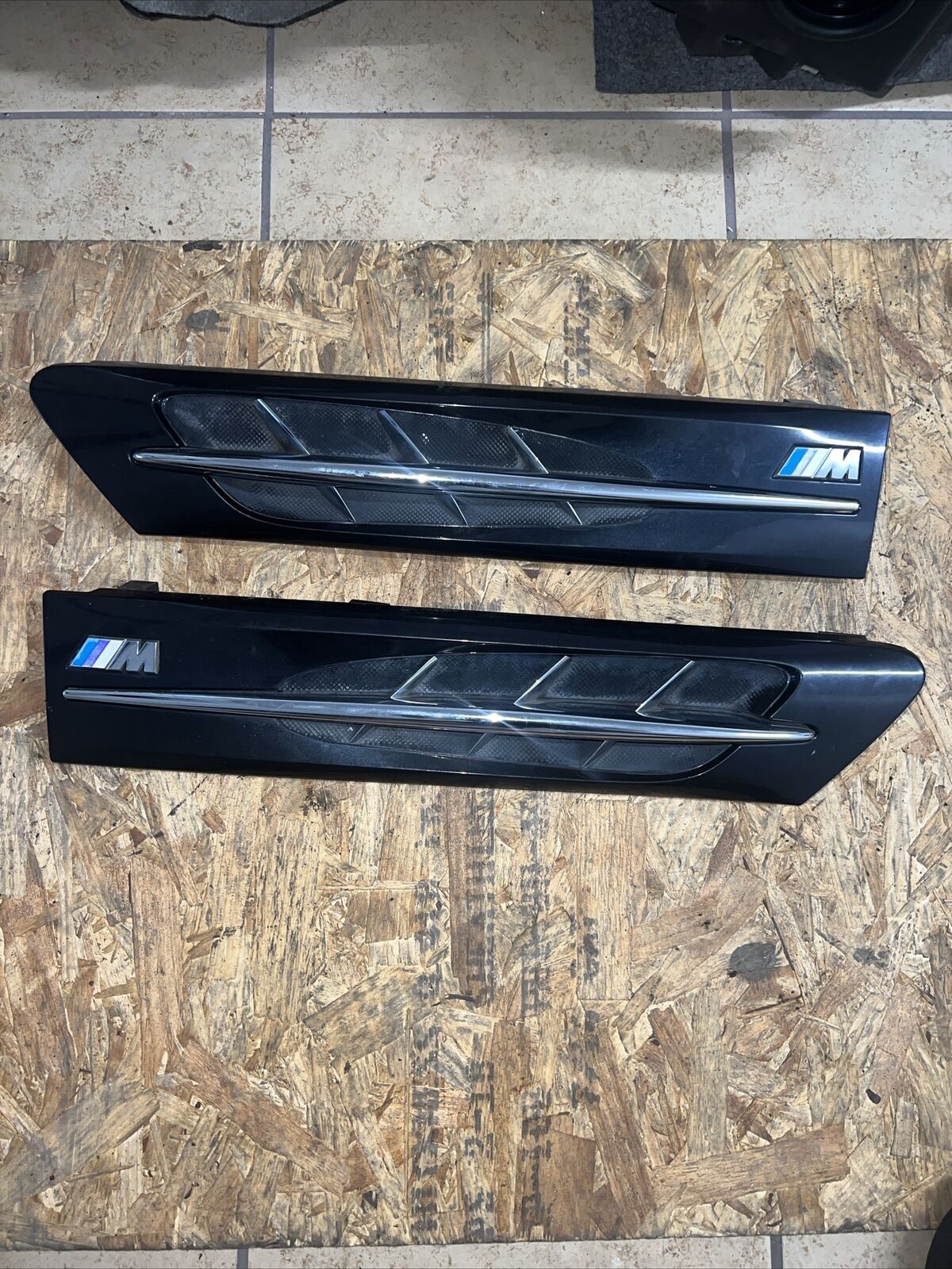 98-02 BMW Z3 M Roadster Coupe Side Hood Cowl Grille Pair Black OEM S52