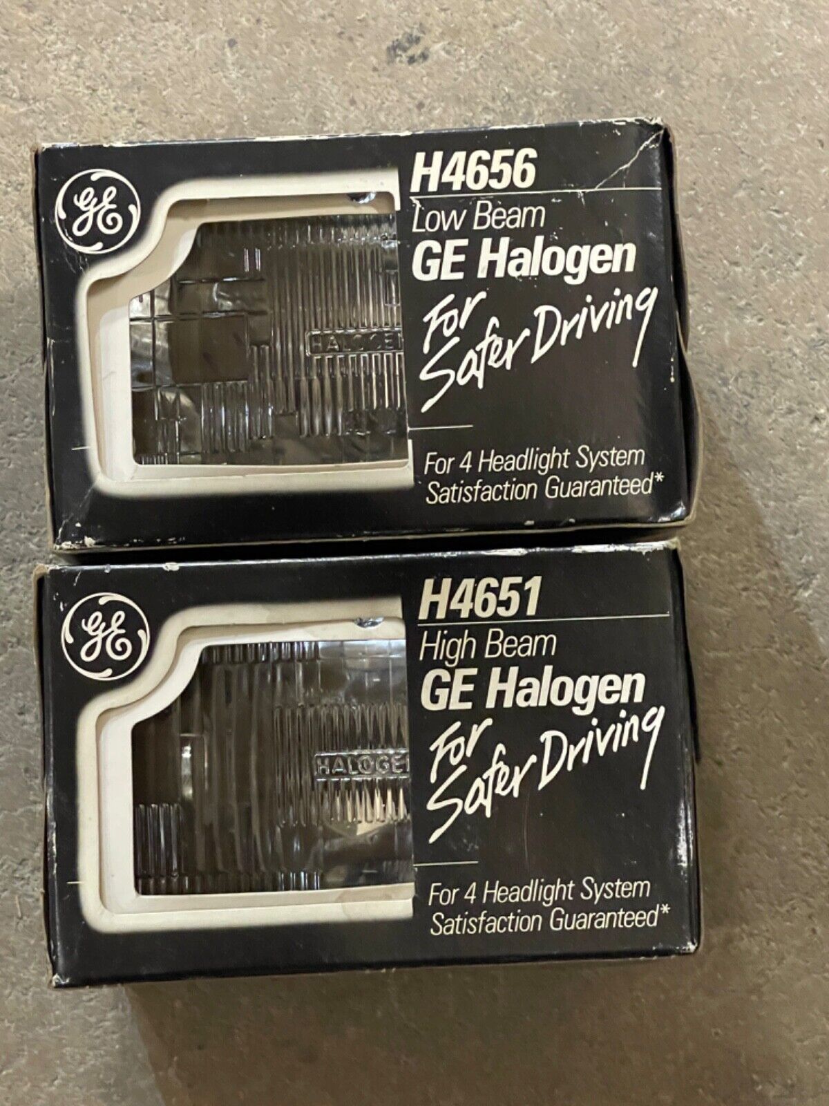 General Electric (GE) H4651 & H4656 Halogen Headlamp Headlight 12V 50W 2 Prong