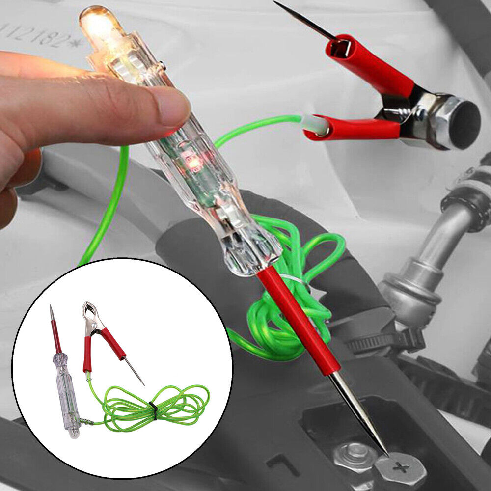 Car LED Circuit Tester 6V-24V DC Voltage Test Light With Dual Probes Accessories