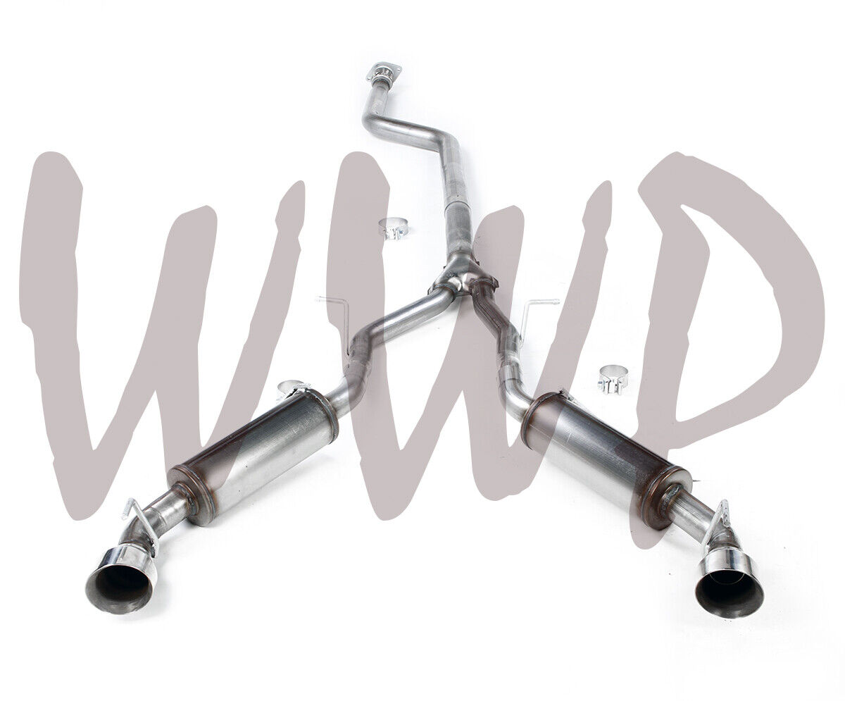 Stainless Dual CatBack Exhaust Muffler System For 16-22 Chevy Camaro 2.0L Turbo