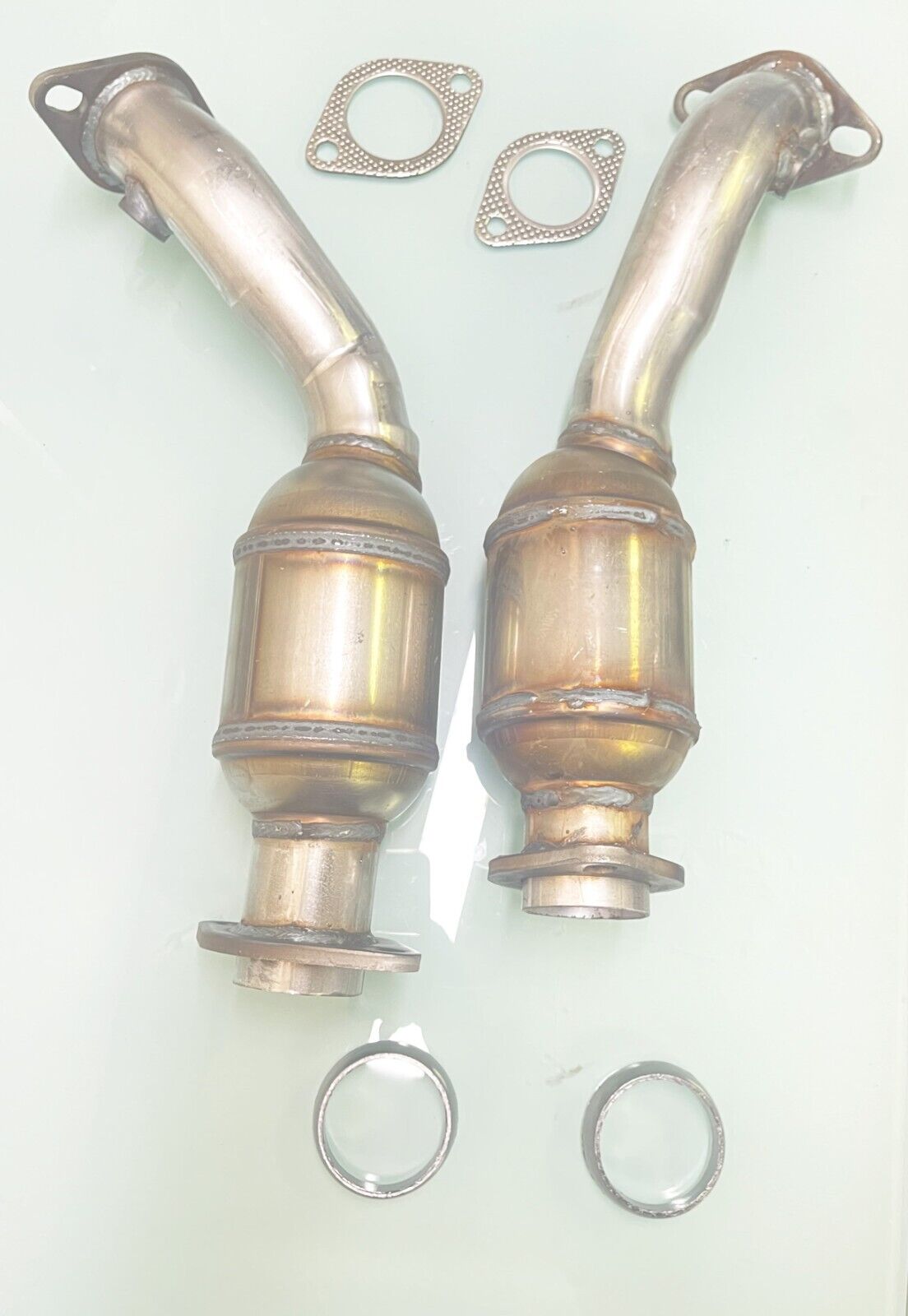 2008-2011 Cadillac STS 3.6L Pair Of Both Catalytic Converters