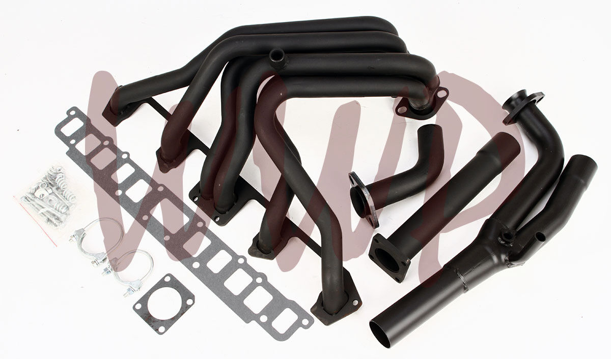 Performance Black Coated Exhaust Header Manifold 87-90 Jeep Wrangler 4.2L 6-Cyl