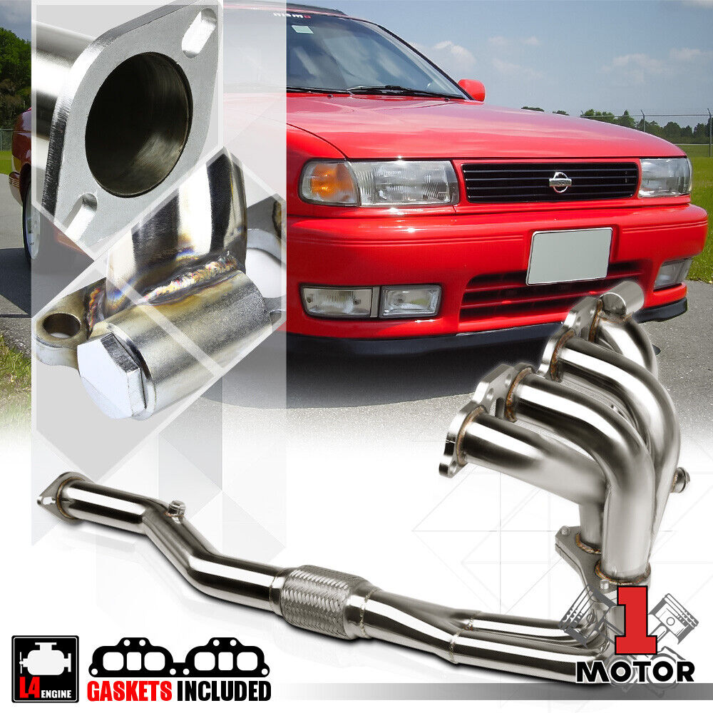 Stainless Steel Exhaust Header Manifold for 91-02 Sentra/200SX/G20/NX 2.0 4Cyl