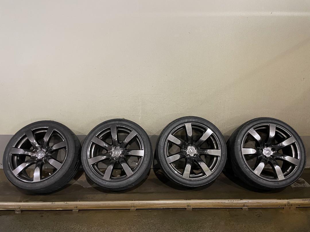 JDM 35GTR genuine wheels + genuine run-flat 4wheels set 20 inches No Tires