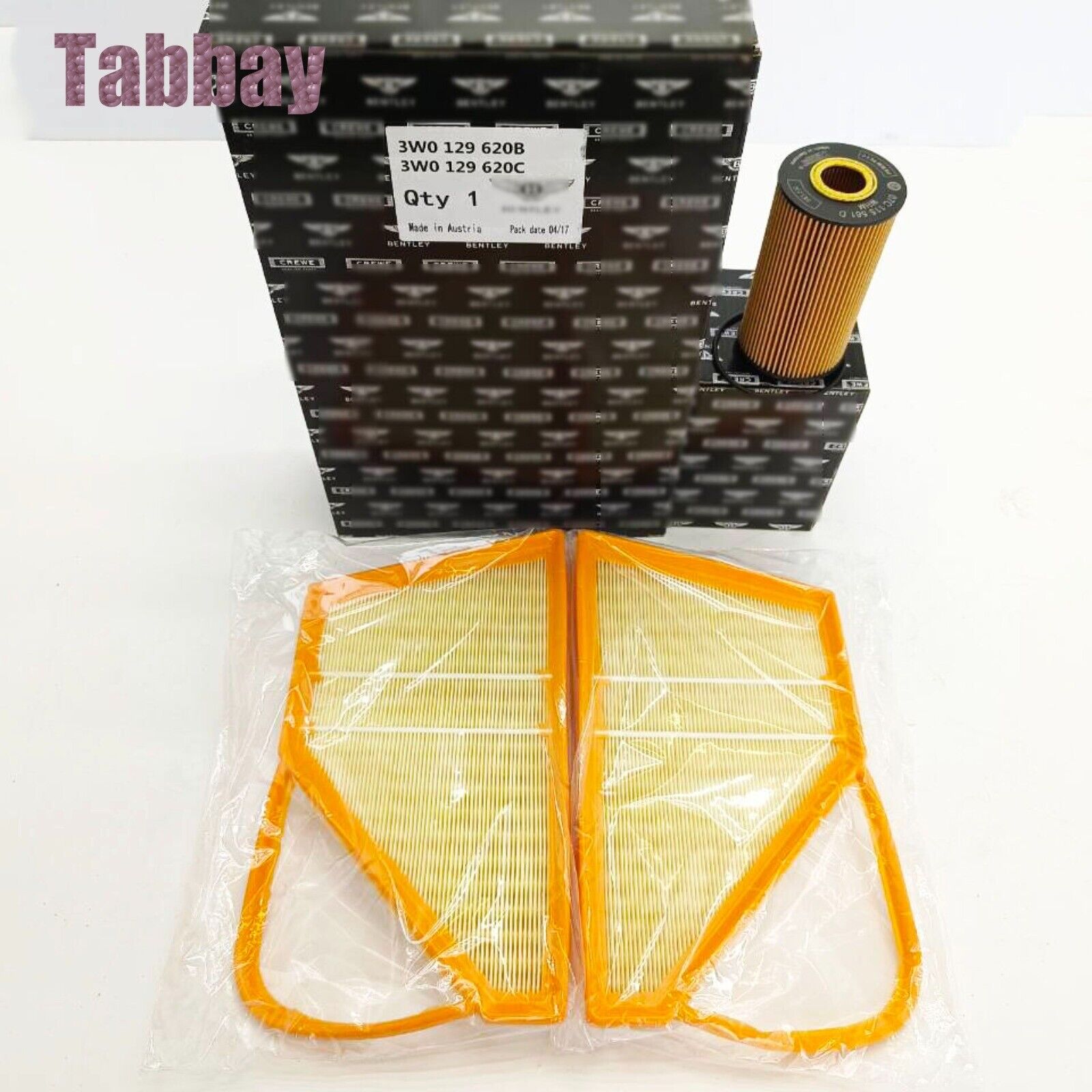 New Engine Air Filter&Oil Filter Set For Bentley Continental Gt W12 Service Kit