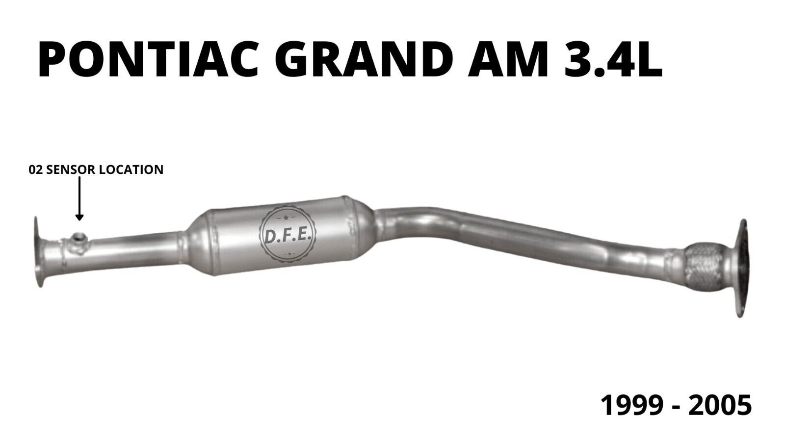 1999 - 2005 PONTIAC GRAND AM 3.4L CATALYTIC CONVERTER