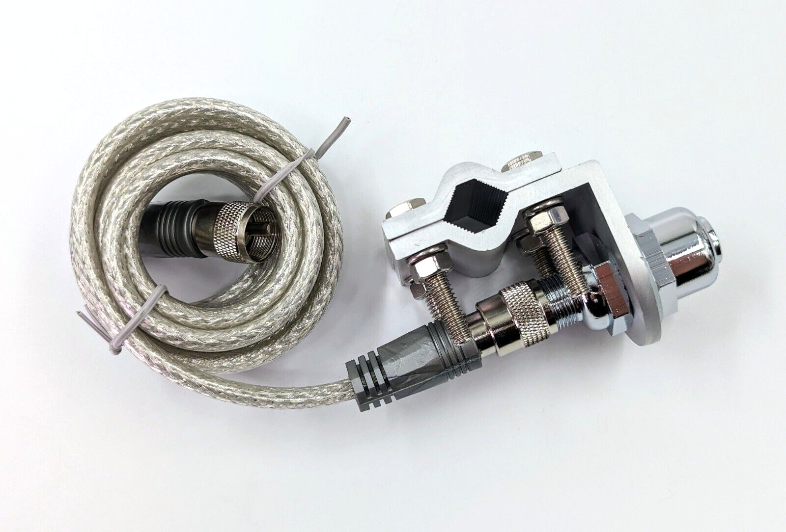 CB Antenna Mirror Mount and 9’ Mini-8 Coax Cable, SO-239 / PL-259 by TruckSpec®