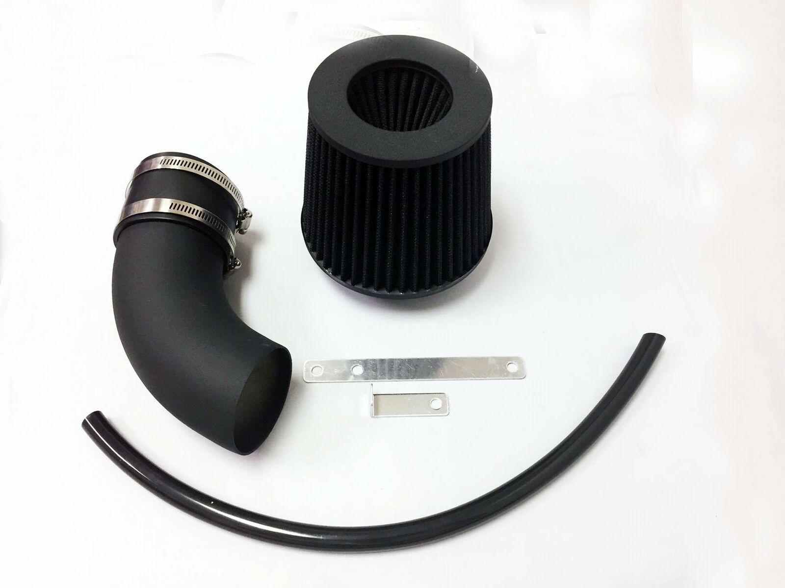 All BLACK COATED Air intake system Kit For 1992-1999 Toyota Paseo 1.5L 4L