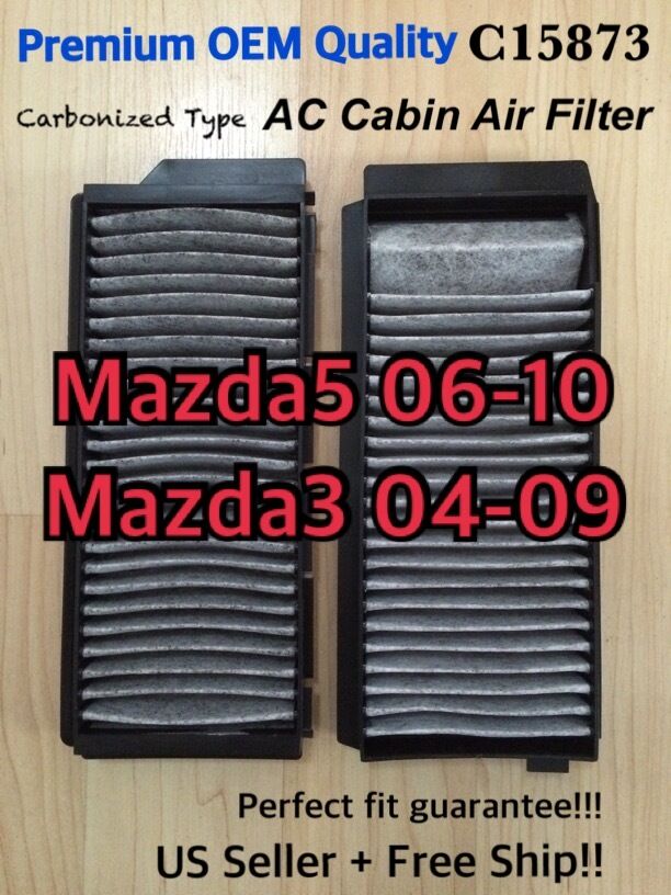 For 2004-09 Mazda3 2006-17 Mazda5 Premium Quality CARBONIZED CABIN AIR FILTER  