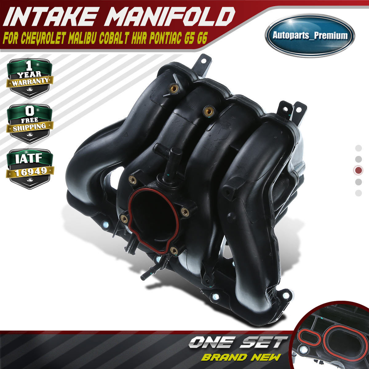 Intake Manifold for Chevy Malibu HHR Cobalt Pontiac G5 G6 Saturn 08-12 12597953