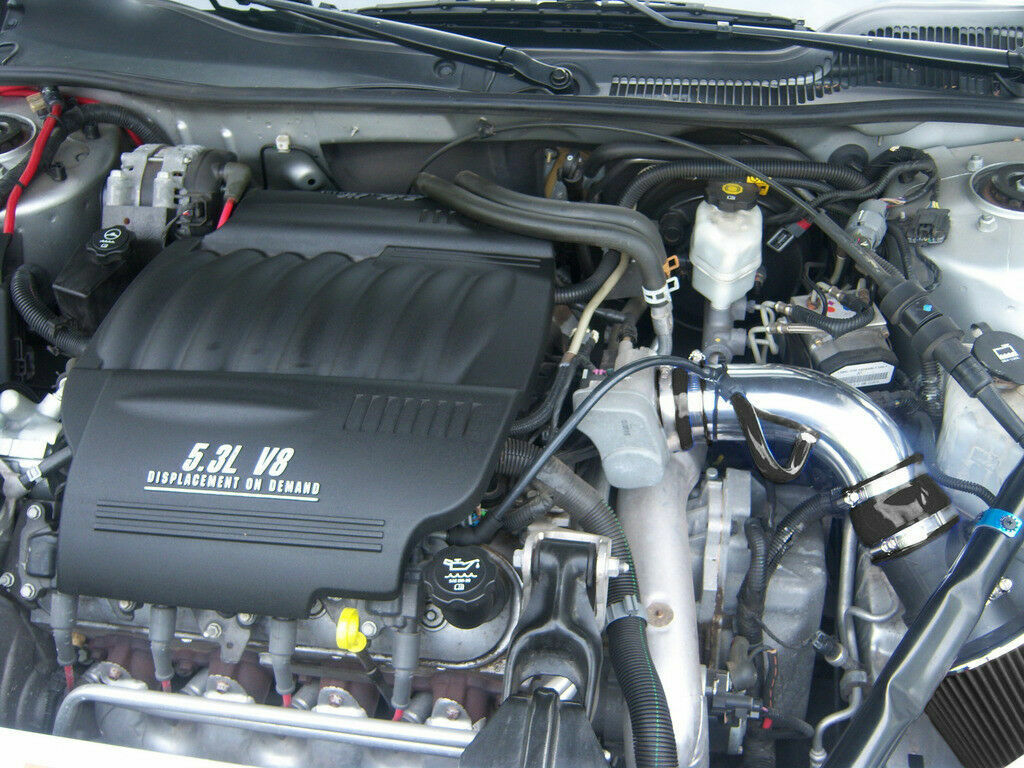 BCP BLACK 2006-2009 Impala SS Monte Carlo 5.3L Short Ram Air Intake Kit+Filter