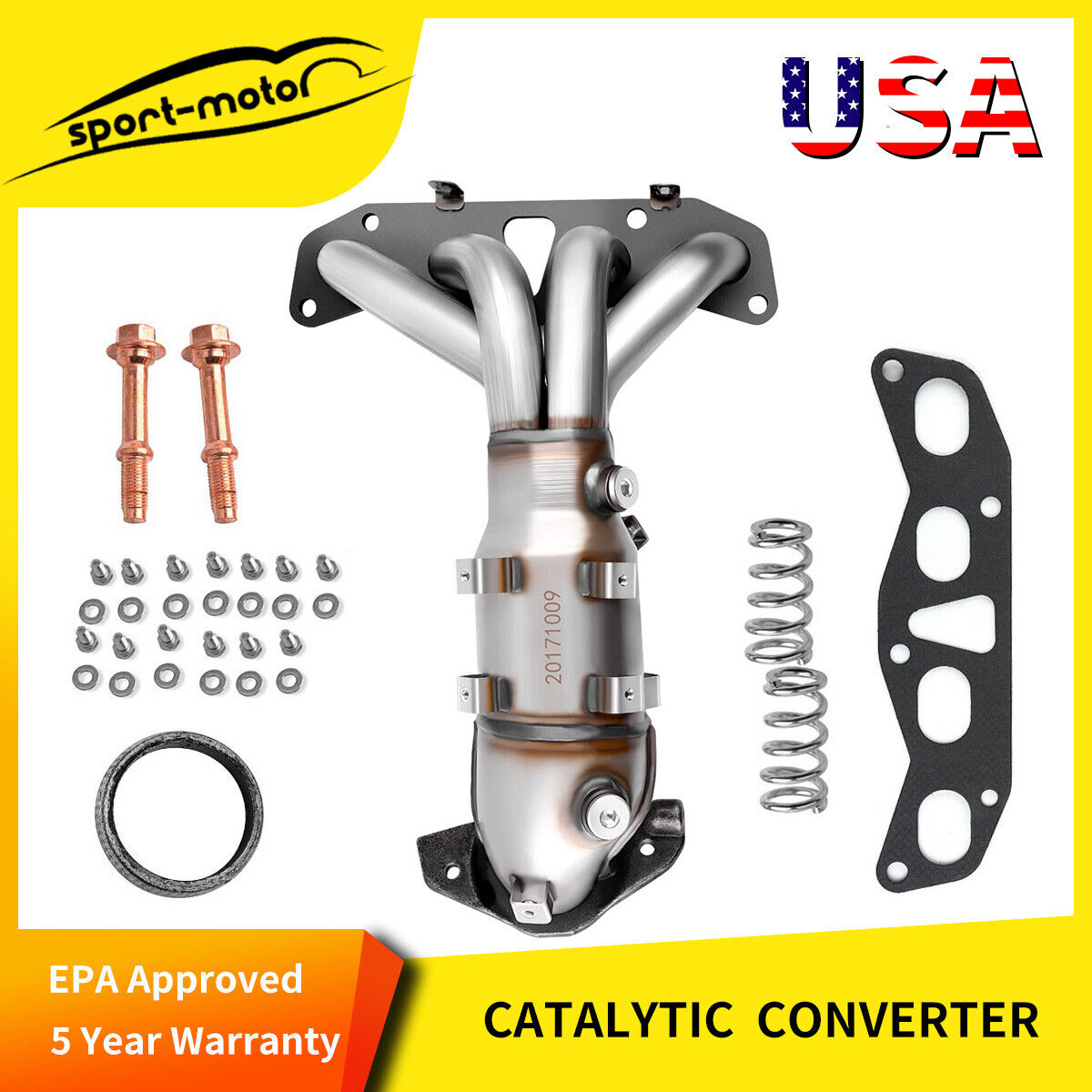 Exhaust Manifold w/ Catalytic Converter 2.5L for 02-06 Nissan Altima Sentra EPA