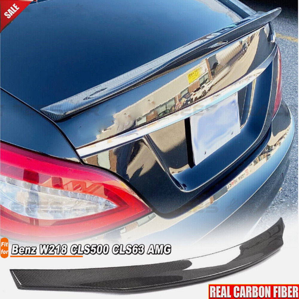 100%+REAL CARBON Rear Trunk Spoiler Wing Fit Mercedes Benz W218 CLS63 AMG 12-18