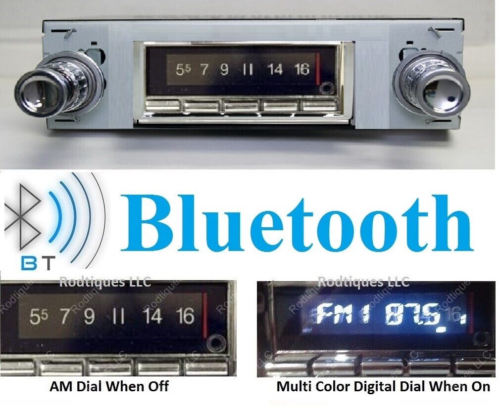 1968-72 GTO LeMans Tempest Bluetooth Stereo Radio Multi Color Display USA 740