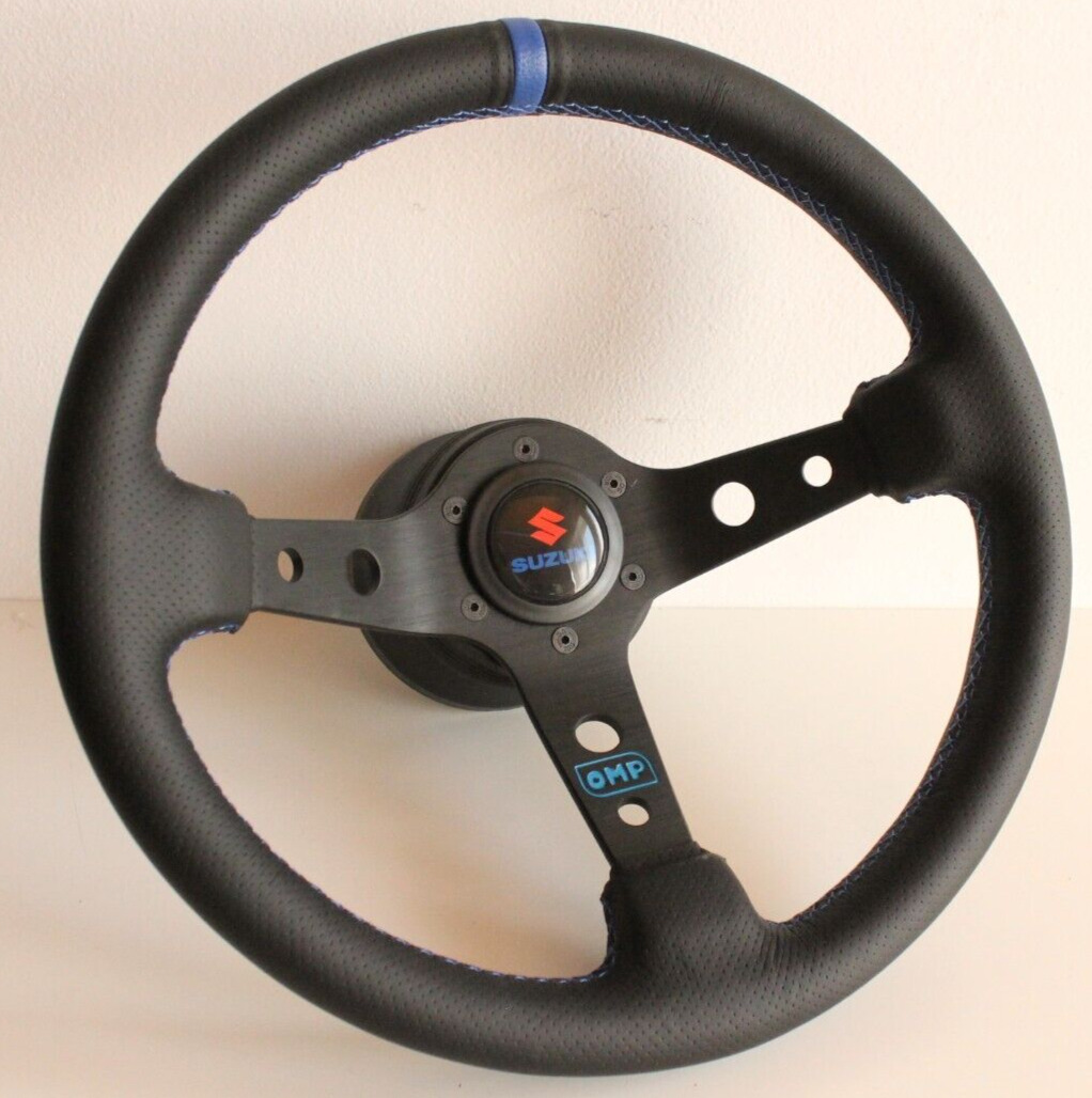 Steering Wheel fits SUZUKI SAMURAI Sidekick Jimny leather Leather Deep  85-98\'