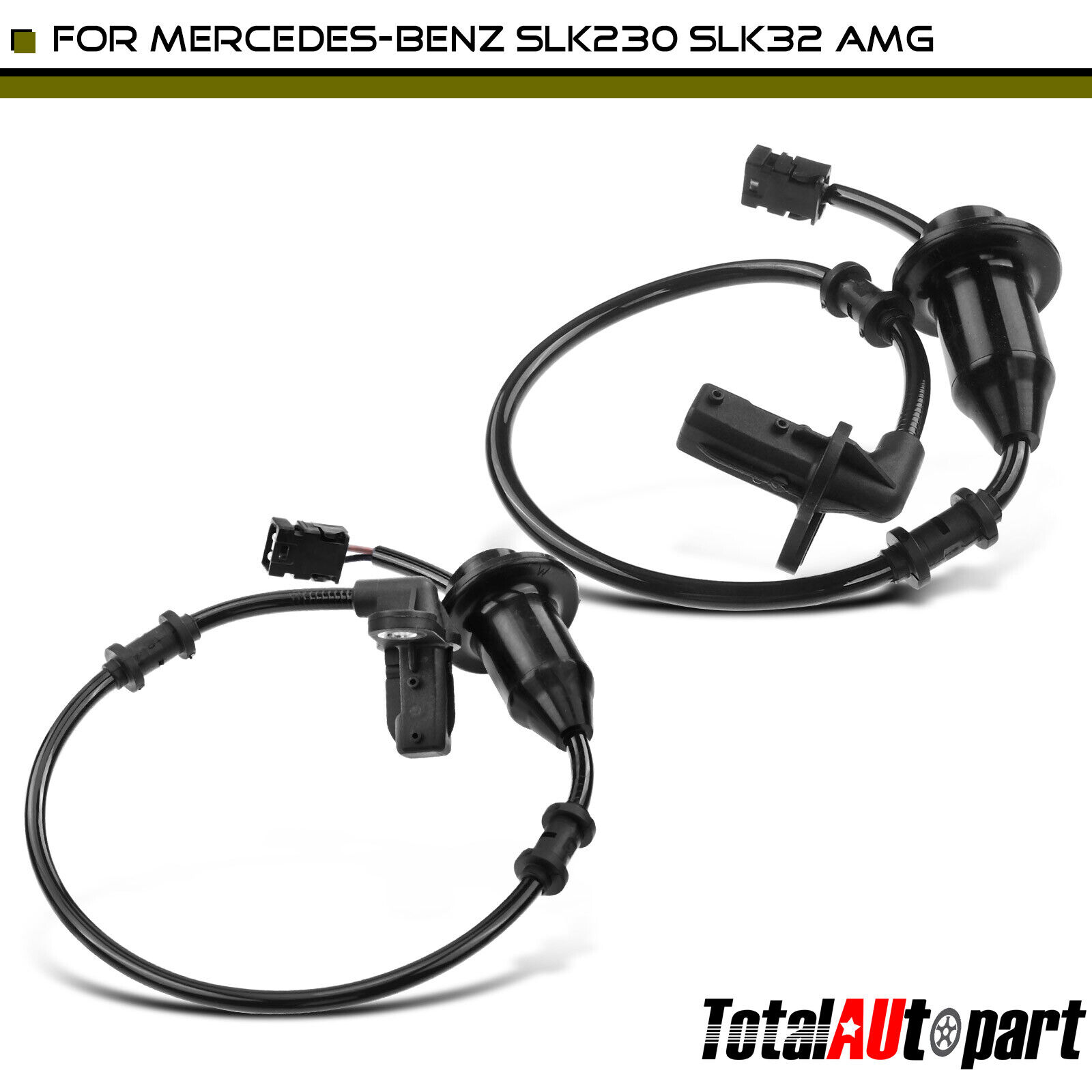 2Pcs ABS Wheel Speed Sensor for Mercedes-Benz SLK230 SLK32 AMG Rear Left & Right