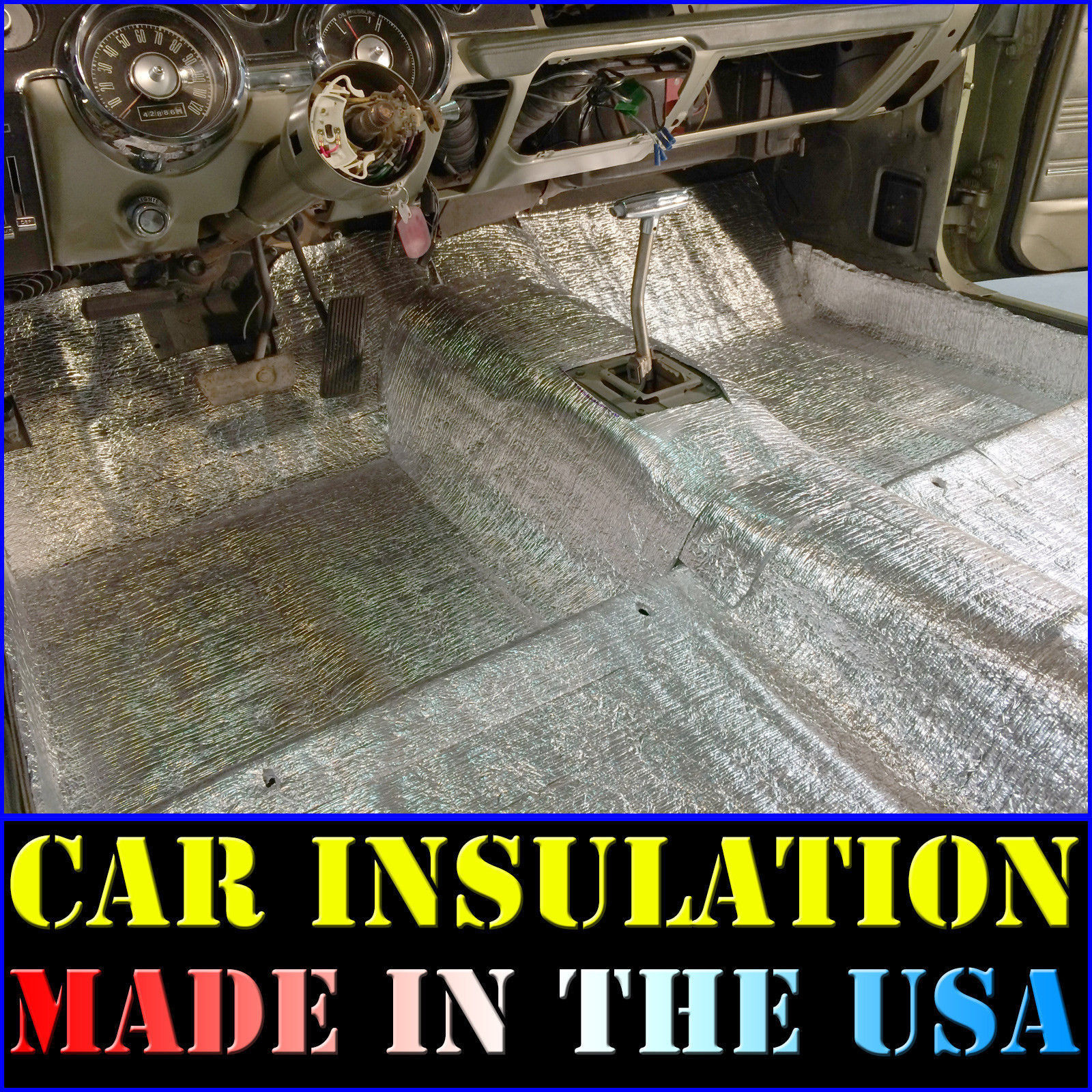Car Insulation 100 Sqft - Thermal Sound Deadener - Block Automotive Heat & Sound
