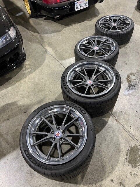 HRE S104 3P Wheels 20x9 20x12.5 with Michelin 4S tires Ferrari 458 488