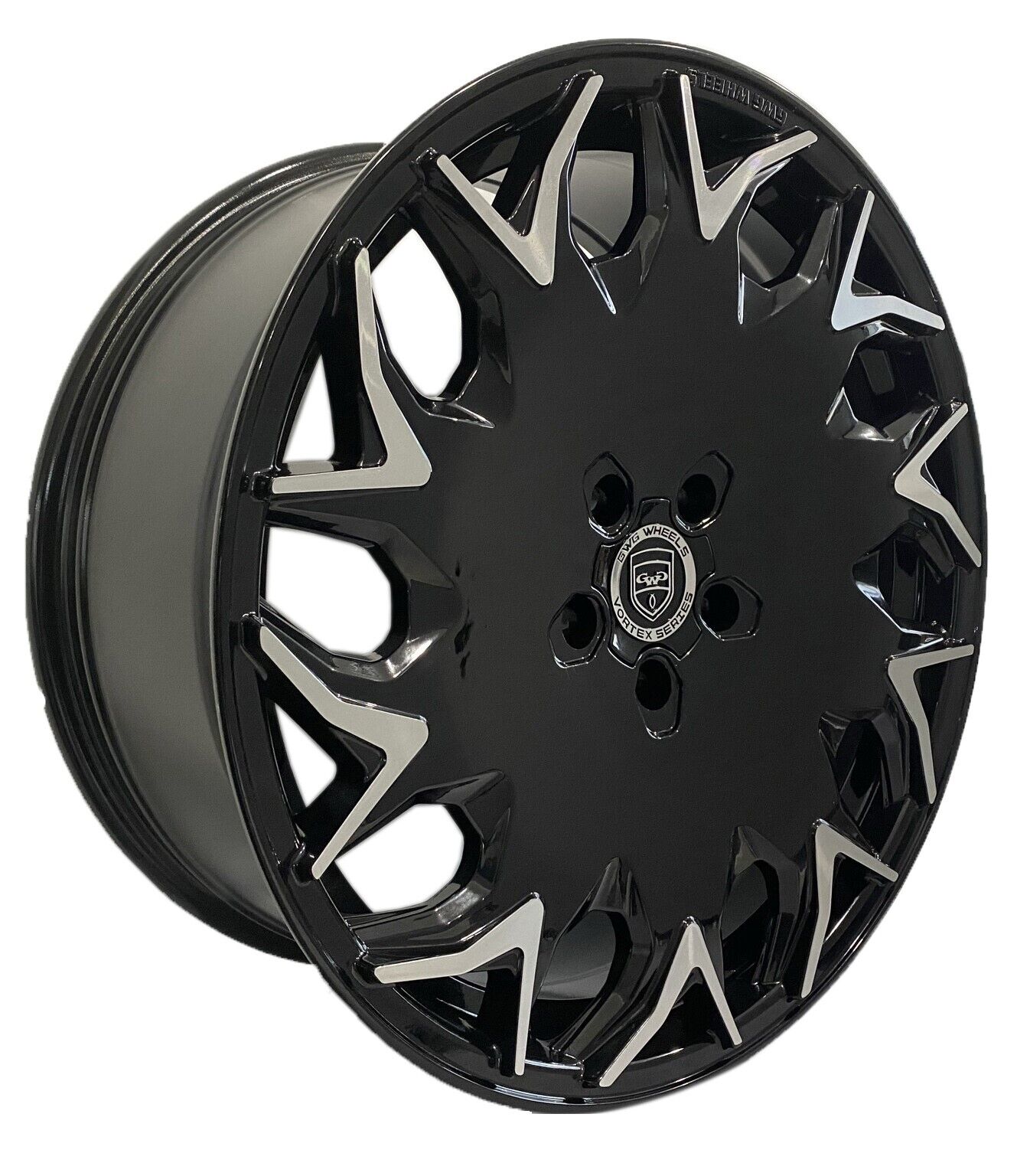 4 GV06 20 inch Staggered Black Rims fits DODGE CHALLENGER SRT8 2008-2014