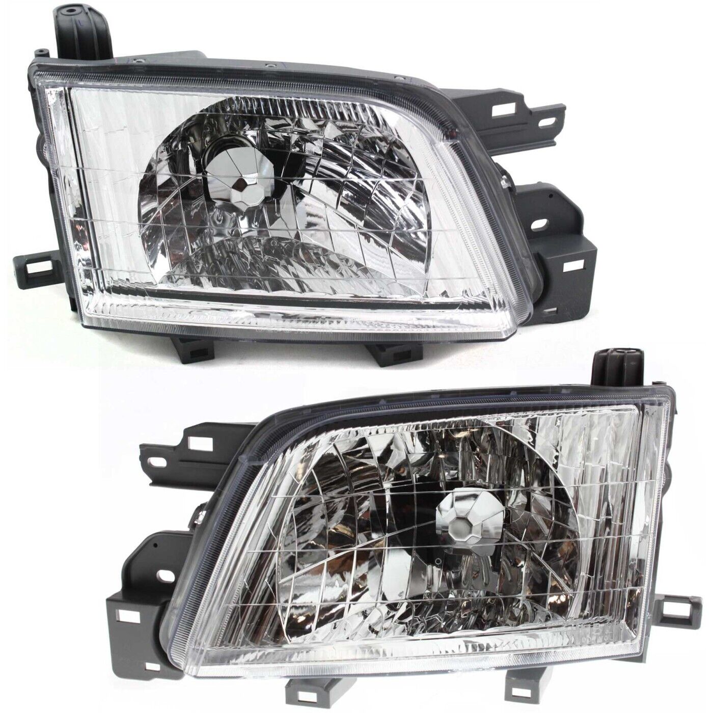 Headlight Set For 2001-2002 Subaru Forester Left and Right With Bulb 2Pc