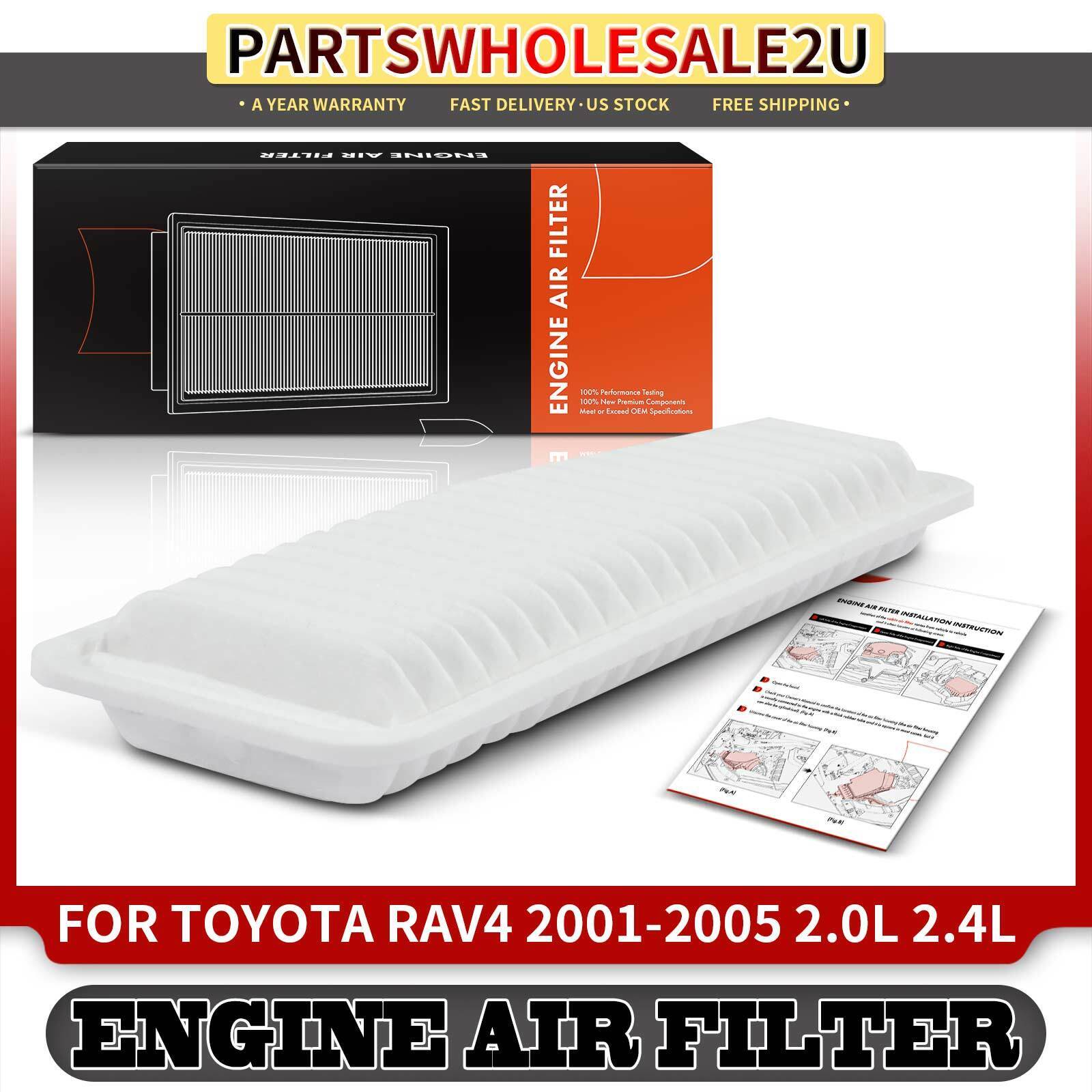 Front Engine Air Filter for Toyota RAV4 01-03 L4 2.0L 04-05 L4 2.4L GAS Rigid