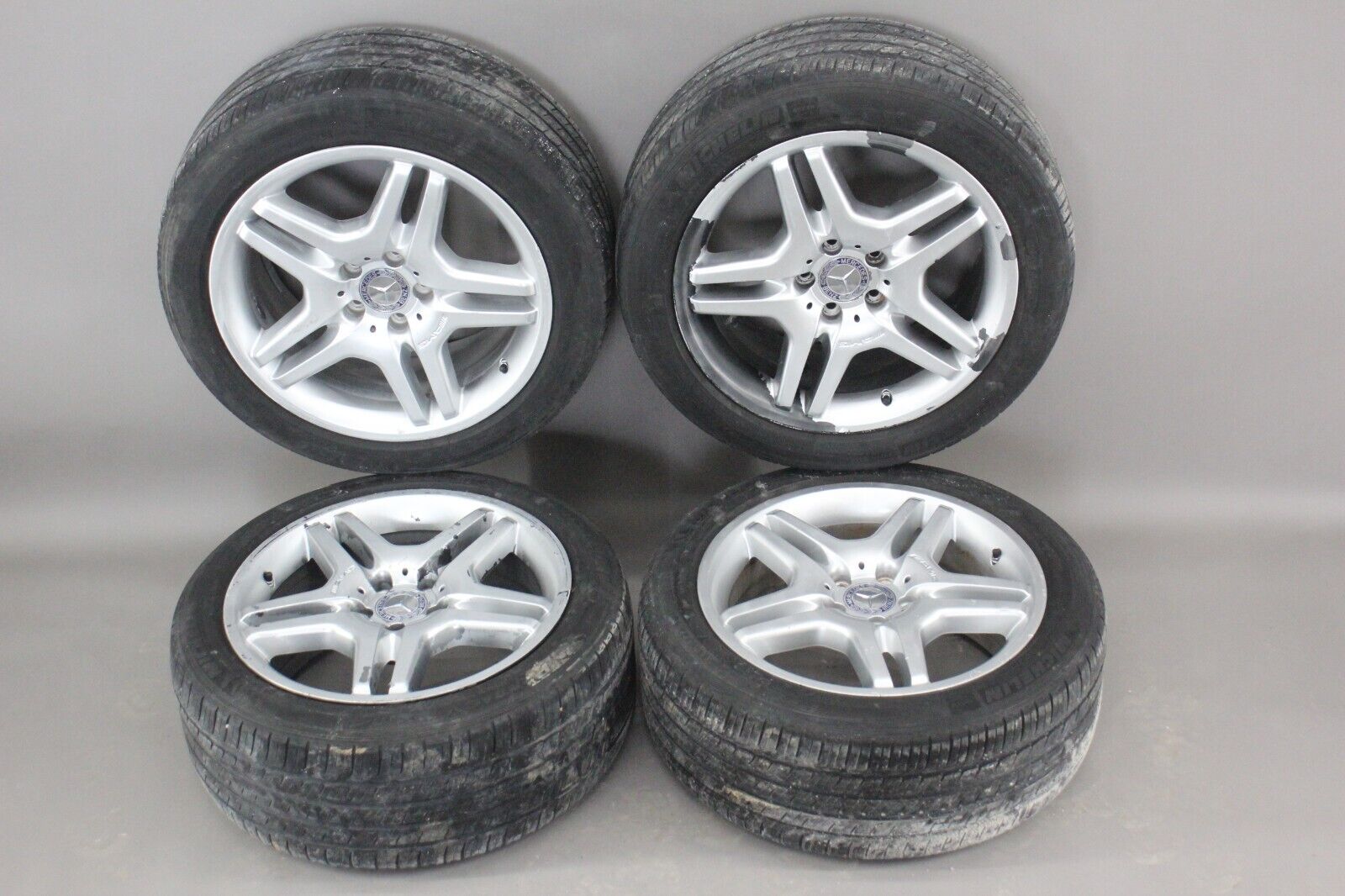 00-06 Mercedes W220 S55 S500 CL500 AMG Wheel Tire Rim Set Of 4 R18 OEM