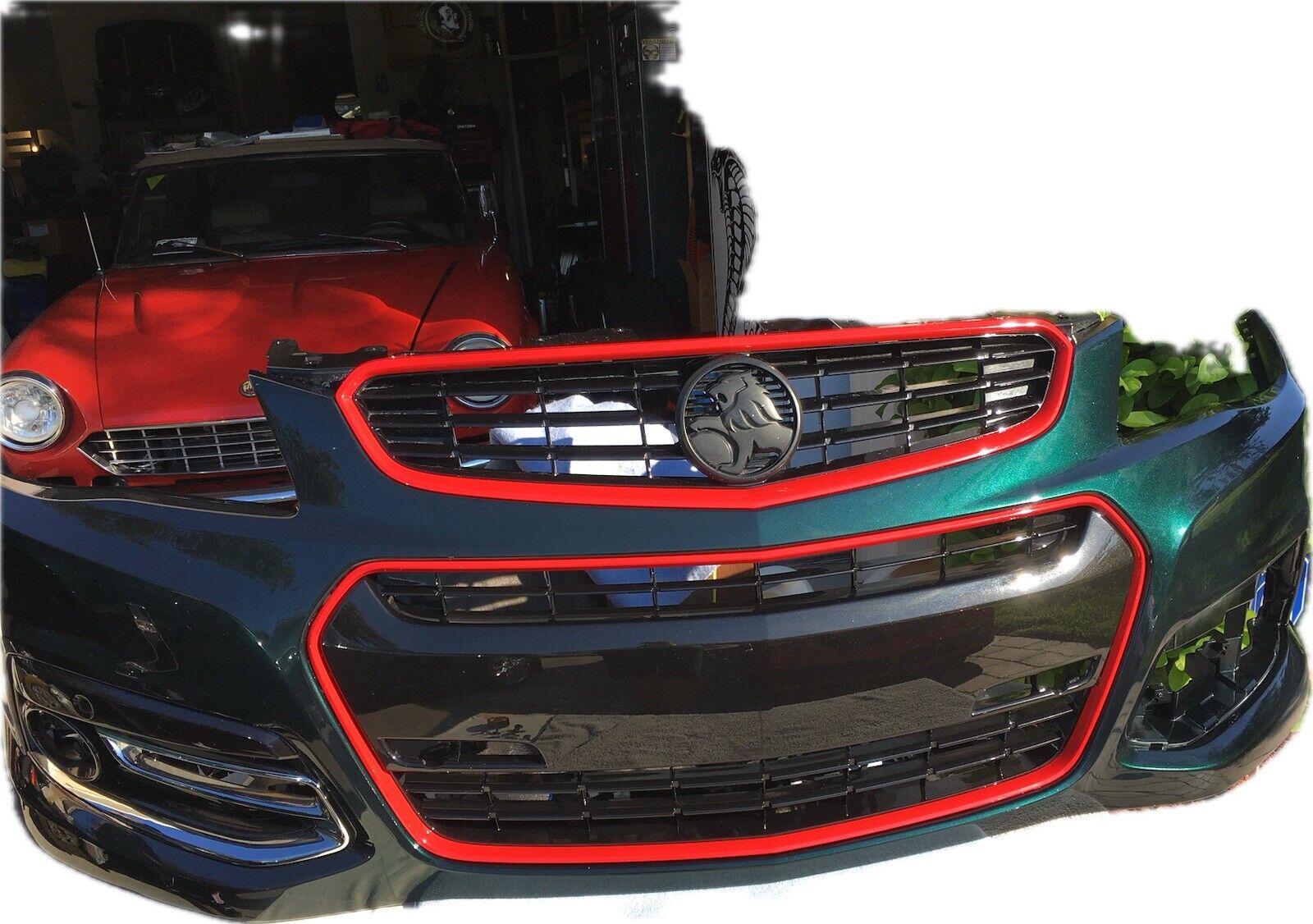 2014 Chevrolet SS Sedan Front Surround Grill From AU Red SS Line upper and lower