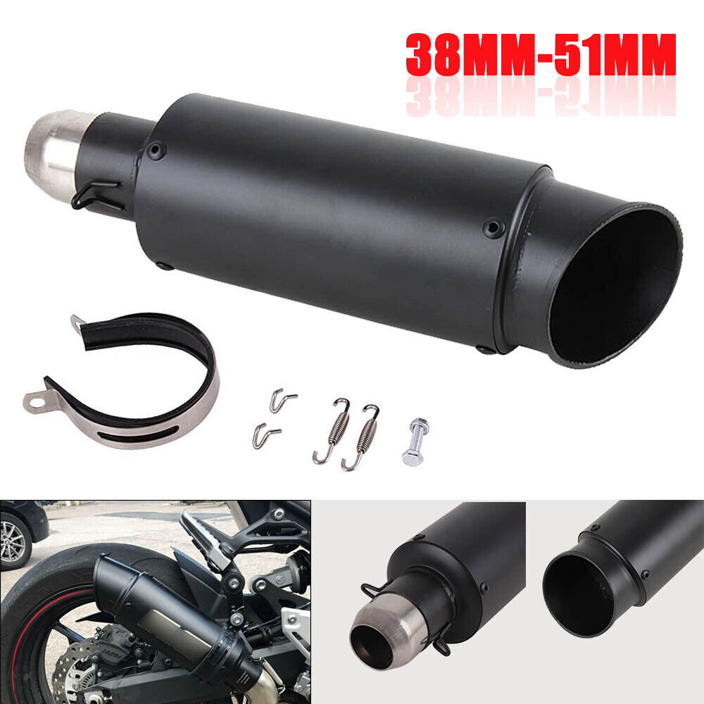 Universal Motorcycle ATV Exhaust Muffler Pipe Slip-on WIth DB Killer 38mm-51mm