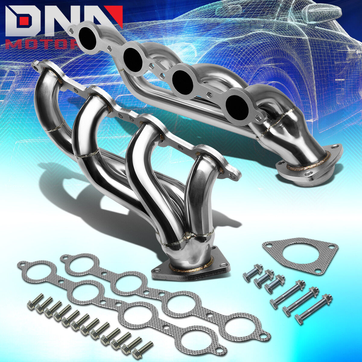 FOR 2002-2013 ESCALADE/HUMMER H2 STAINLESS STEEL RACING EXHAUST HEADER MANIFOLD