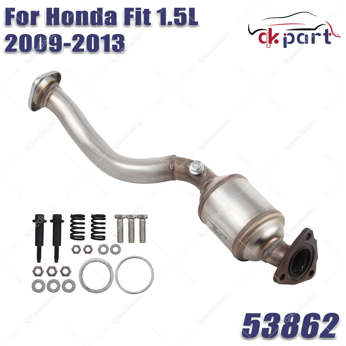 Fits 2009-2013 Honda Fit 1.5L Exhaust Manifold Catalytic Converter Rear