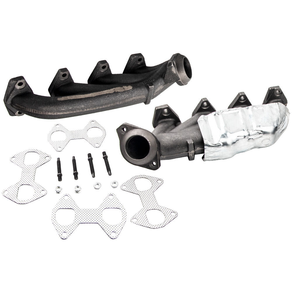 Exhaust Manifold Headers & Gasket Kit For 05-10 Ford F150 5.4L Truck Left&Right
